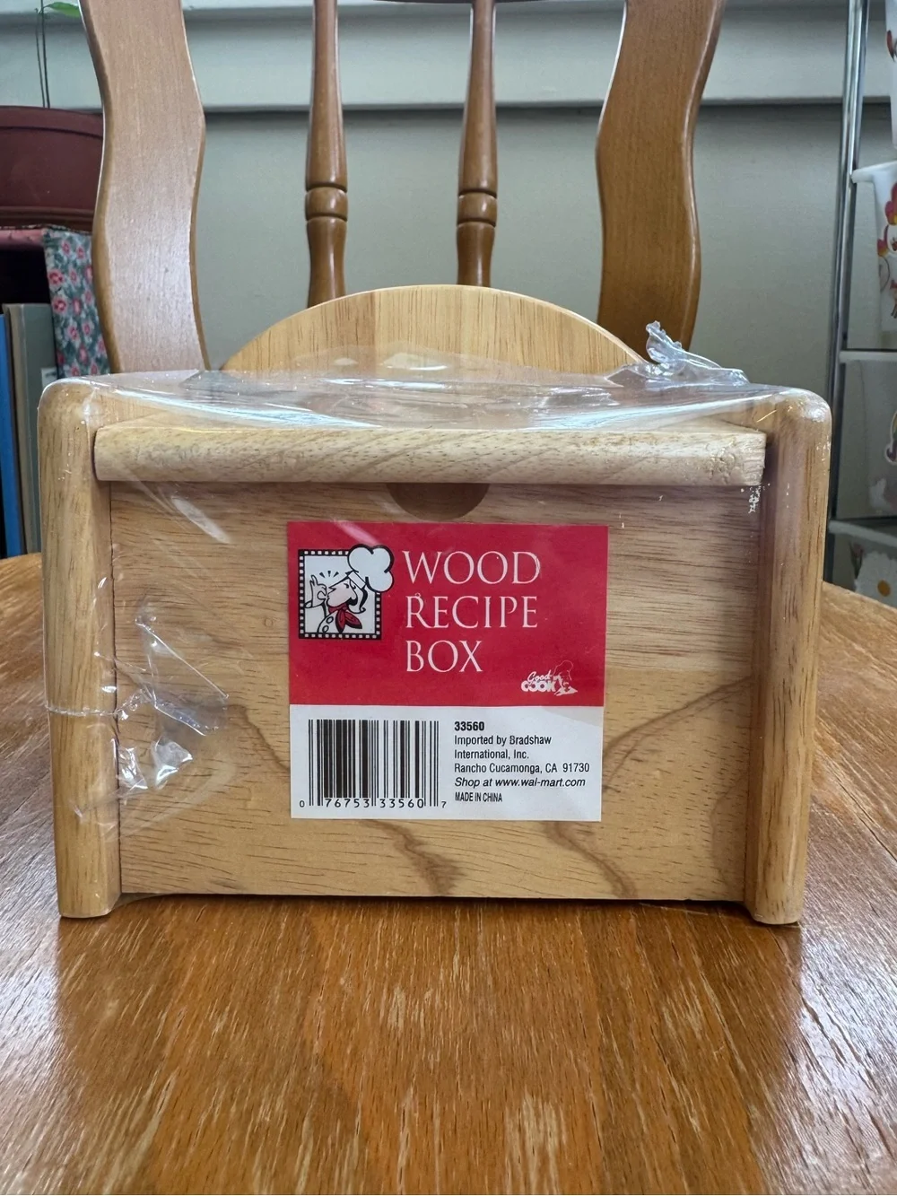 NWT 90’s Vintage Wood RecipeBox by “Good Cook.” Model #33560. Original Packaging